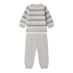 Grijze Wollen Katoenen Trui