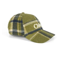 Groen Geruite Hoed met Klep