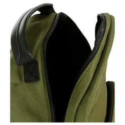 Groene Canvas Rugzak met Voorlogo