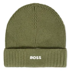 Groene Gebreide Beanie met Logo