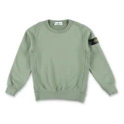 Groene Gebreide Trui Ronde Hals Sweatshirt AW25