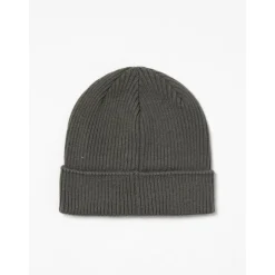 Groene Geribbelde Gebreide Beanie Hoed