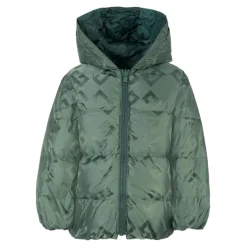 Groene Gewatteerde Omkeerbare Donsjas