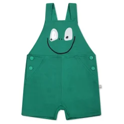 Groene Katoenen Tuinbroek met Kikkerdetail