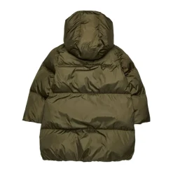 Groene kinderjas met logotoepassing