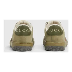Groene kindersneakers met webdetail