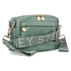 Groene Nylon Crossbody Tas