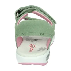 Groene sandalen met rubberen zool