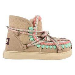 Handgemaakte Beige Kinder Eskimo Schoenen