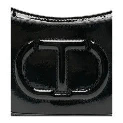 Handtas en schoudertas met patentledereffect