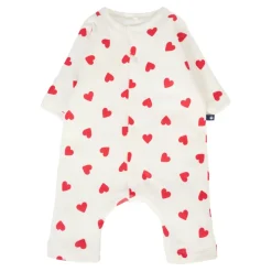 Hartprint Ivoor Katoenen Jumpsuit