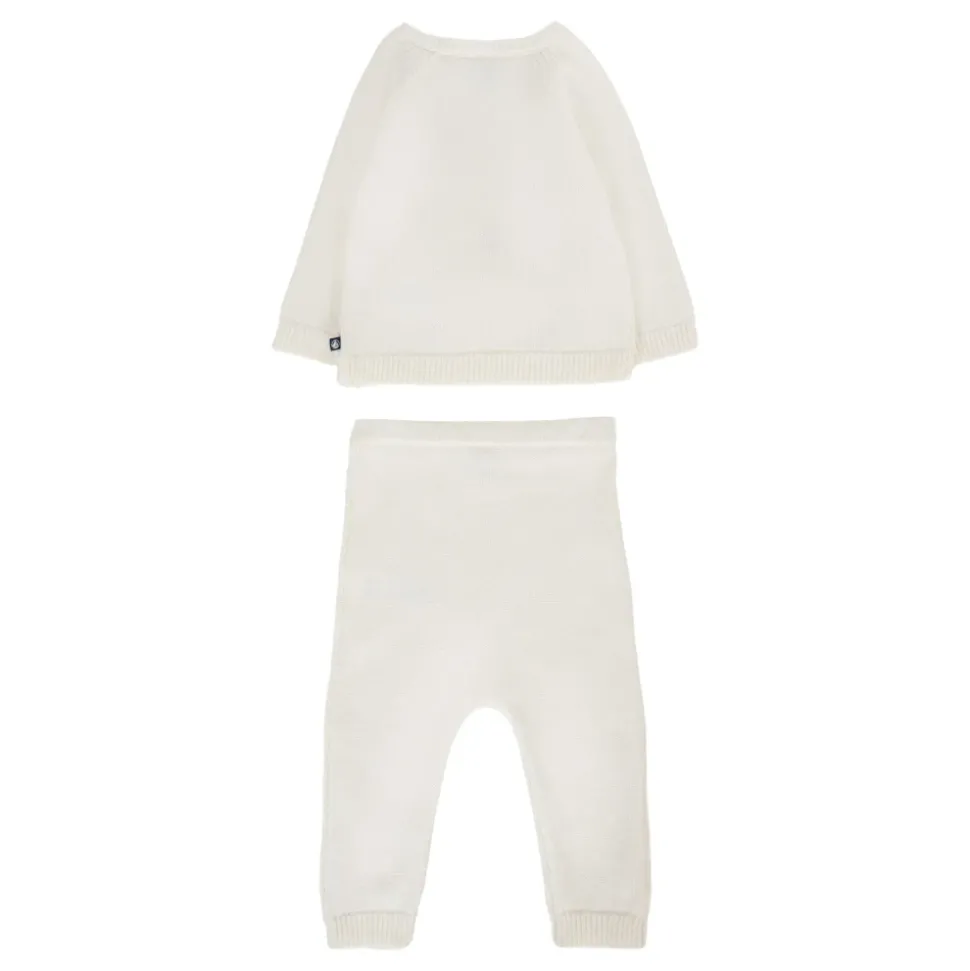 Hartversierd Ivoor Wollen Pak