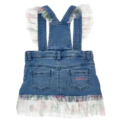 Hemelsblauwe Newborn Meisje Tuinbroek