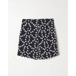 High-Waisted shorts met stipprint, decoratieve knopen en zakken