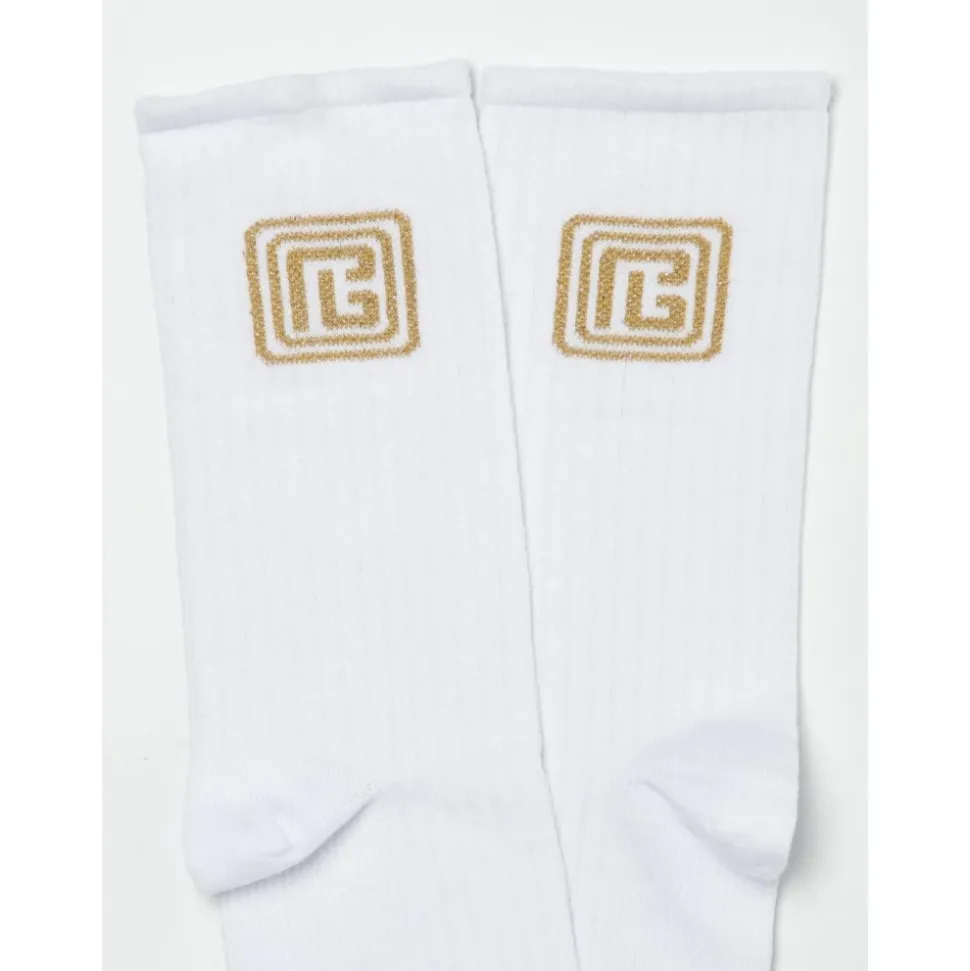 Hoge Sokken met PB Labyrint Monogram