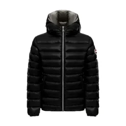 Hooded gewatteerd jack met rits