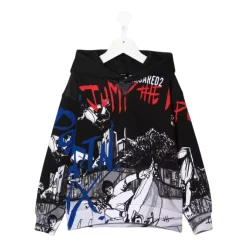 Hoodie met Grafische Print voor Jongens