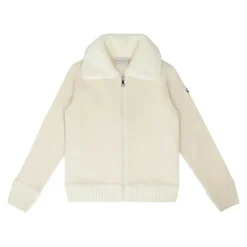 Hoodie met volledige ritssluiting en kraag van imitatiebont