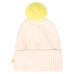Iridescent Pink Beanie met Pompom