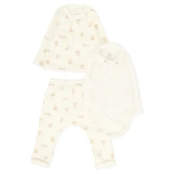 Ivoor Babyset met Teddyberen