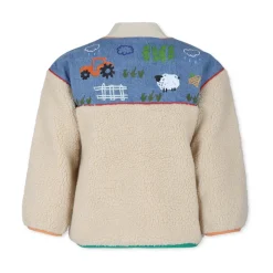 Ivoor Faux Fur Jas met Tractor