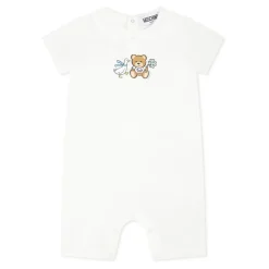 Ivoor Romper met Teddy Bear