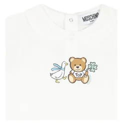 Ivoor Romper met Teddy Bear