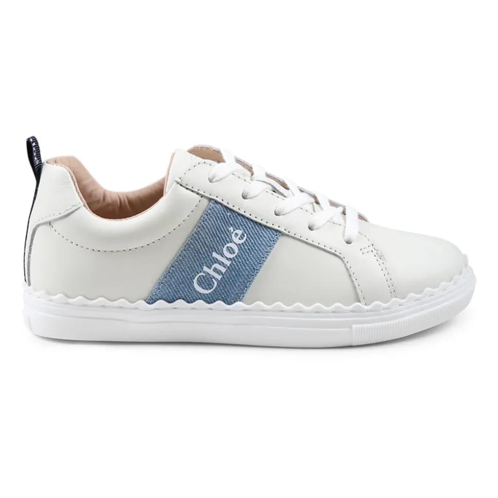 Ivoor Sneakers met Denim Band