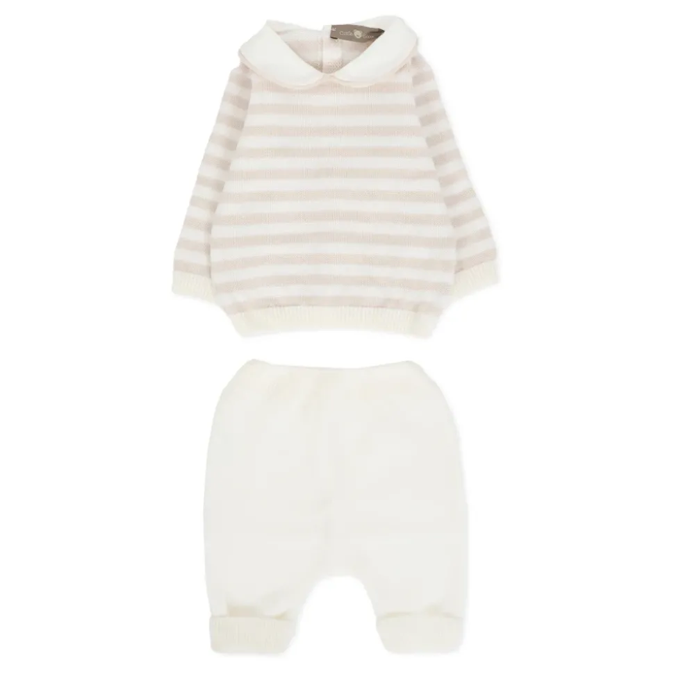 Ivoor Wol Trui en Broek Set