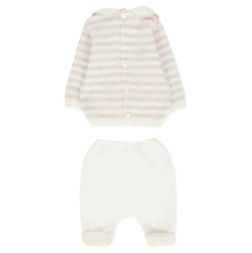 Ivoor Wol Trui en Broek Set