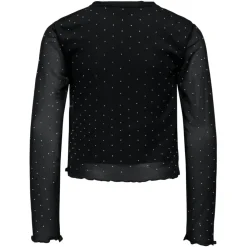 Jada Long Sleeve Rhinestone Mesh Top