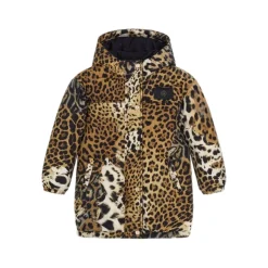 Jaguar Print Outwear Lichtbruin Vrouw