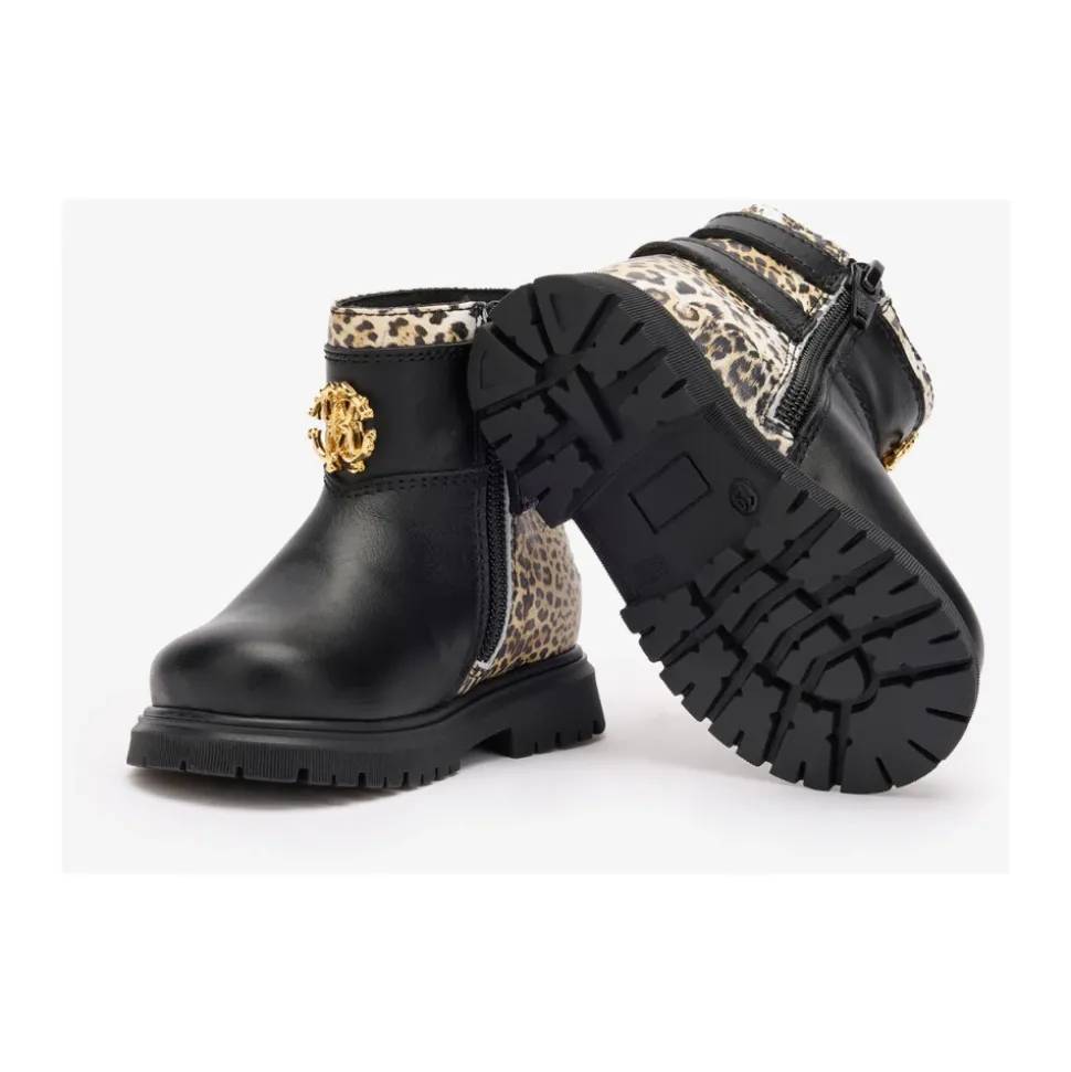 Jaguar Skin Buckle Boots