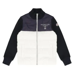 Jas in fleece met gewatteerd paneel