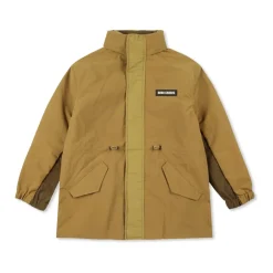 Jas met capuchon verborgen in kraag