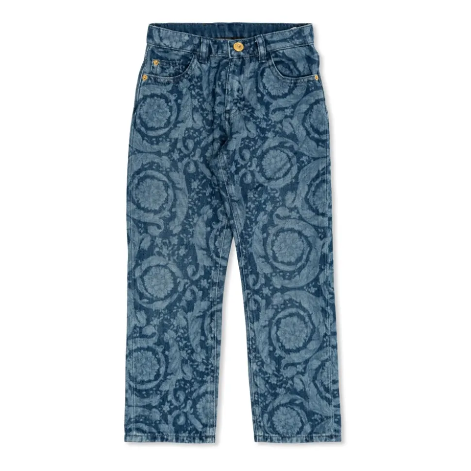 Jeans met barocco-patroon