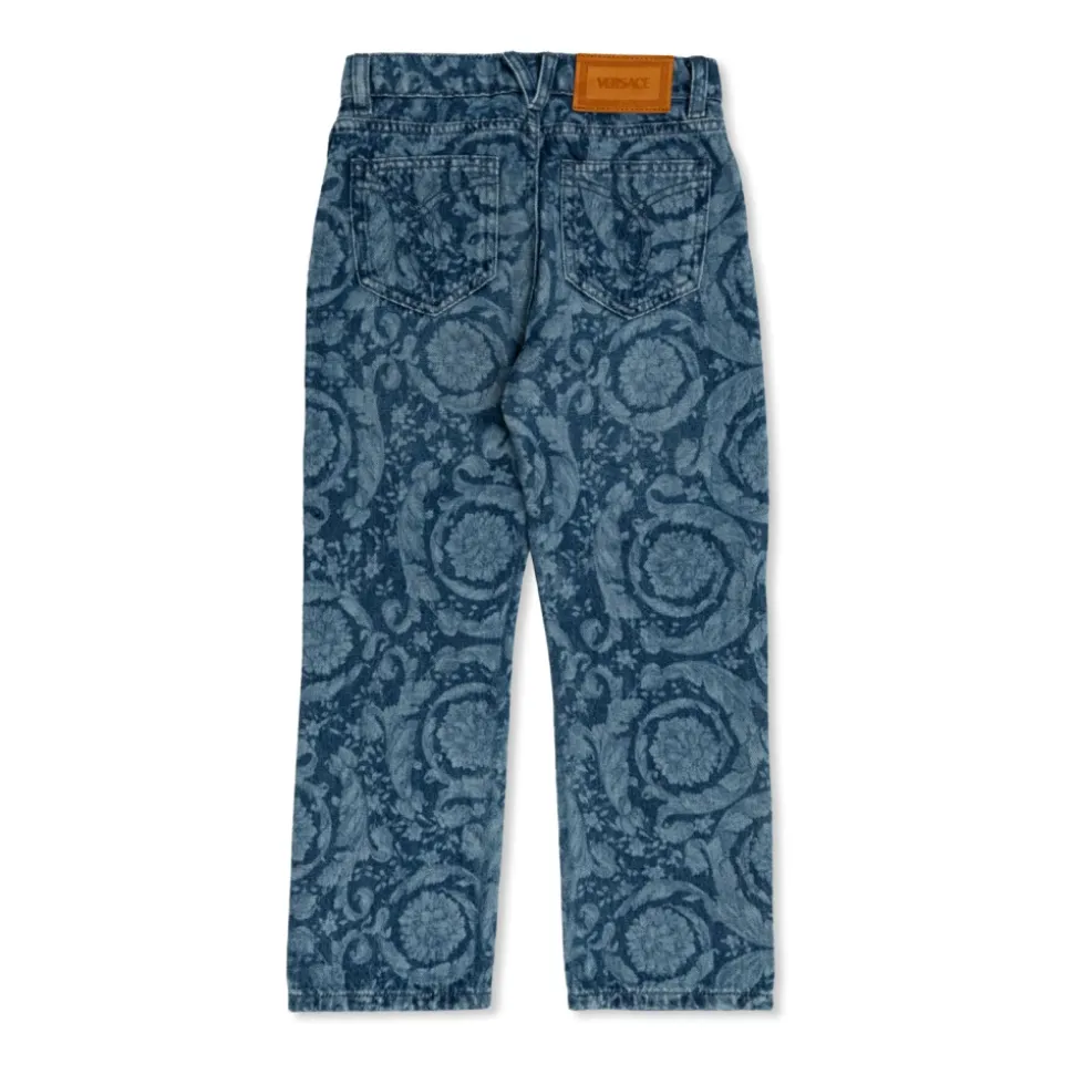 Jeans met barocco-patroon