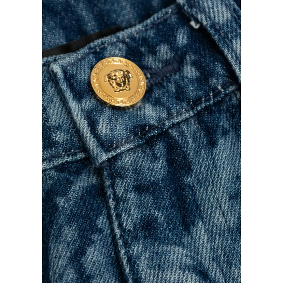 Jeans met barocco-patroon