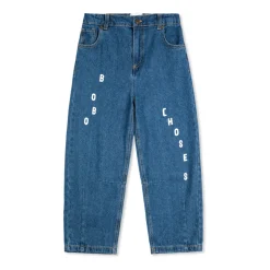 Jeans met bedrukt logo