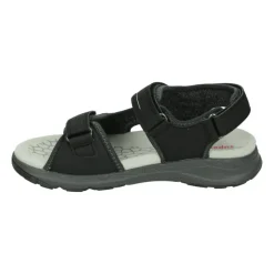 Jongenssandaal Zwart Nubuck Rubberen Zool