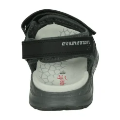 Jongenssandaal Zwart Nubuck Rubberen Zool