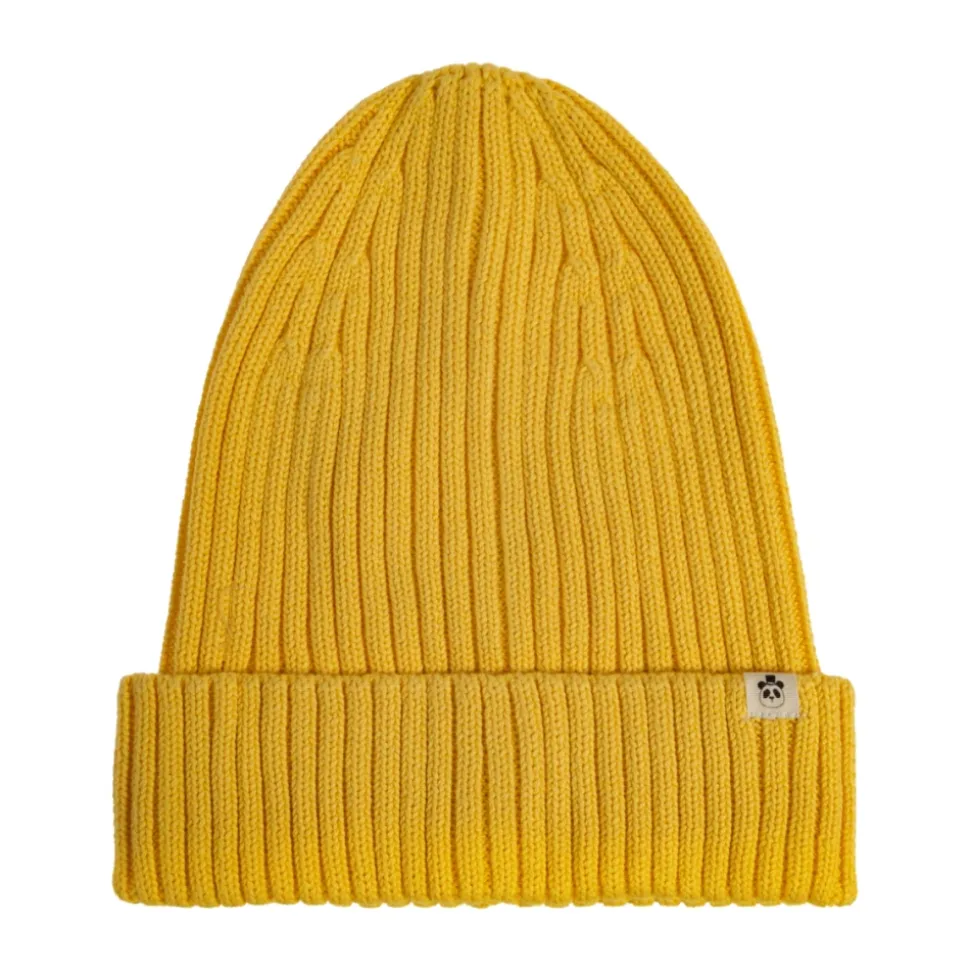 Katoenen Beanie met Logo Patch