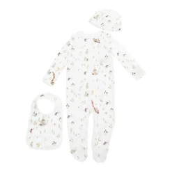 Katoenen Jurk Set met Berenprint