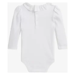 Katoenen romper met ruches en logo