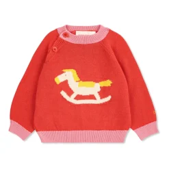 Katoenen trui met ronde hals