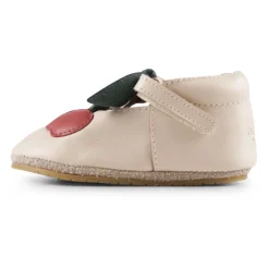 Kers Versierde Roze Leren T-Bar Schoenen