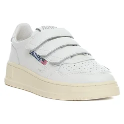 Kidstripes Leren Sneakers Klittenbandsluiting