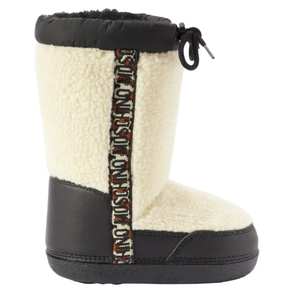 Kinder Sneeuwlaarzen Shearling Leren Afwerking