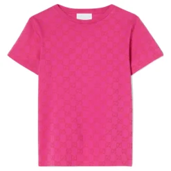 Kinderen Allover GG Print T-shirts Fuchsia