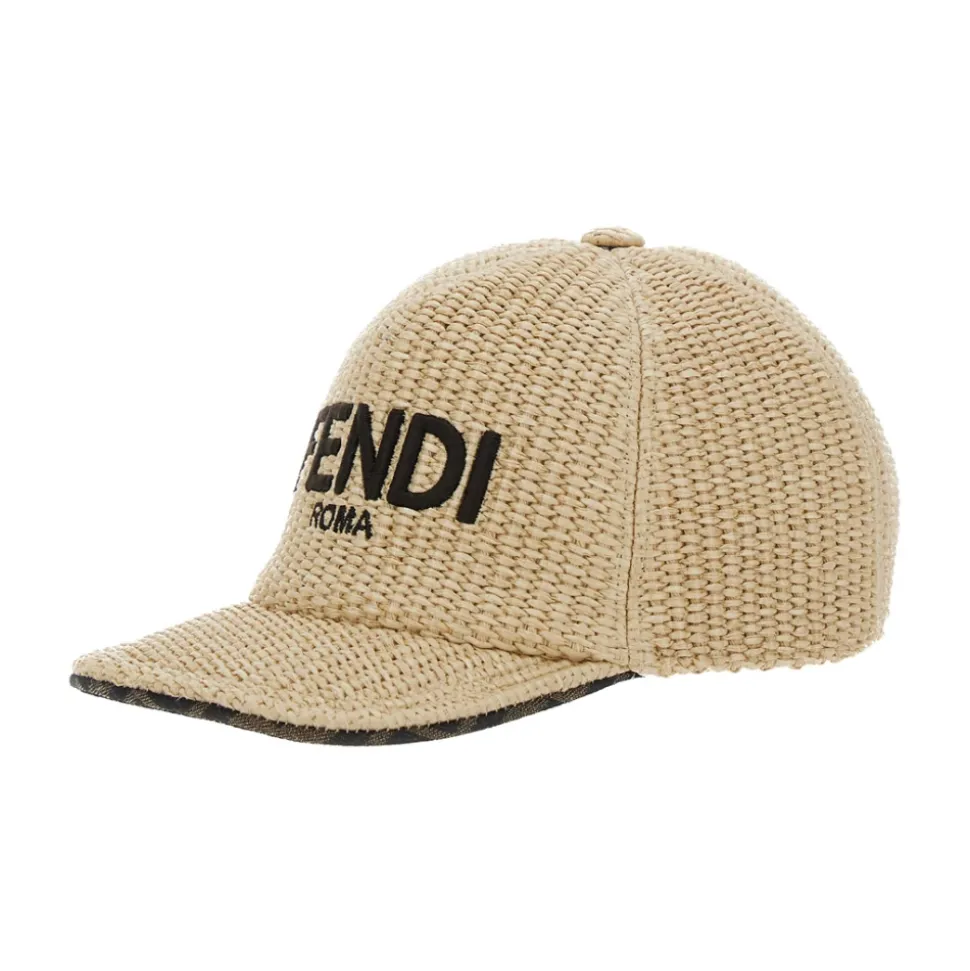 Kinderen Beige Baseballpet Logo Borduurwerk